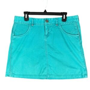 Athleta FUJI GREEN KALEIDOSCOPE SKIRT Women 10 A Line Drawstring Athletic Travel